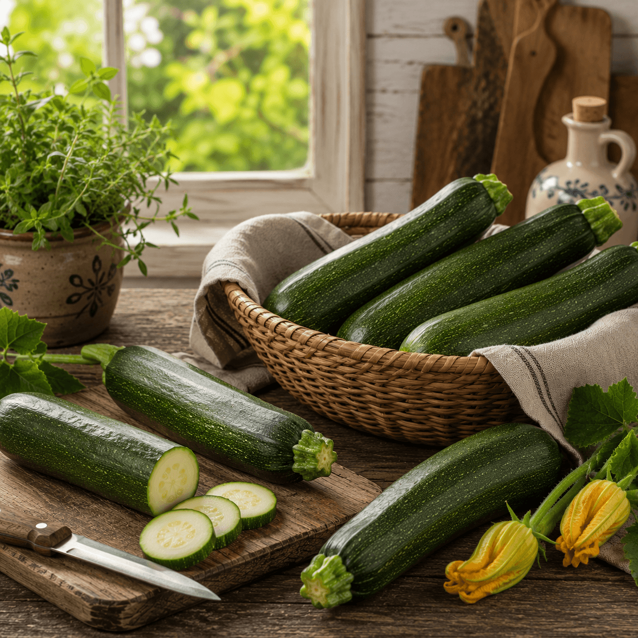 Frische Zucchini